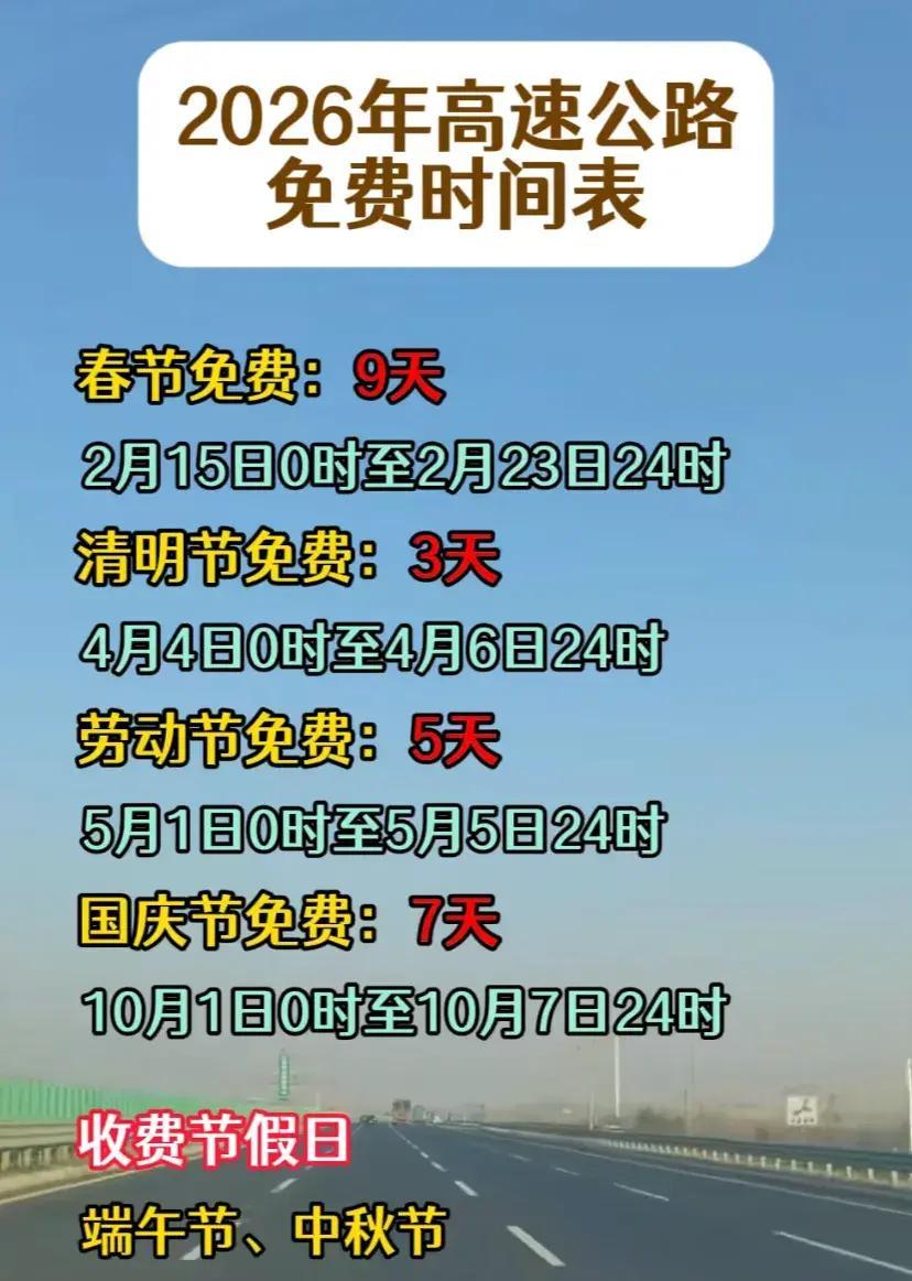 五一高速免费时间〃五一高速免费时间2026时间表最新消息-第2张图片