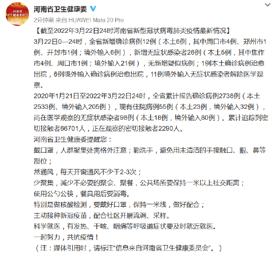 【河南各地区疫情数据,河南各地区疫情数据统计】-第1张图片