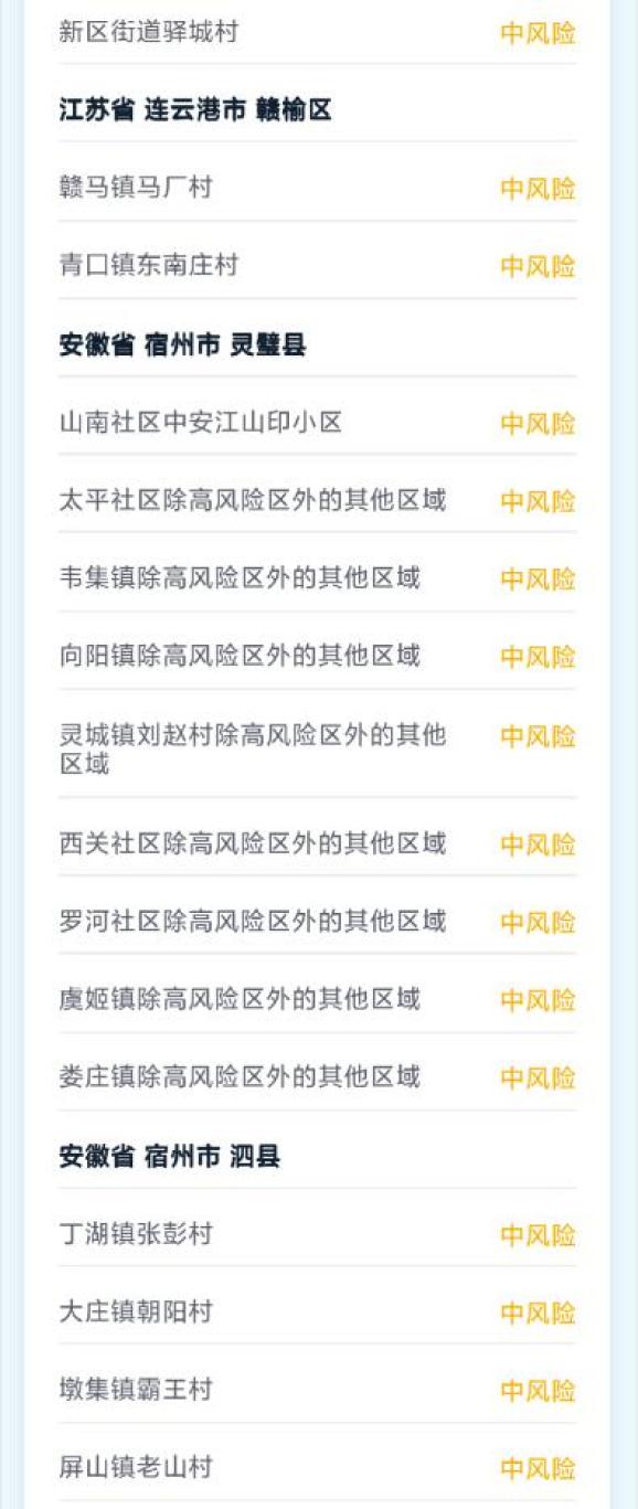 江苏哪些地区是疫情区/江苏省那几个城市有疫情-第3张图片