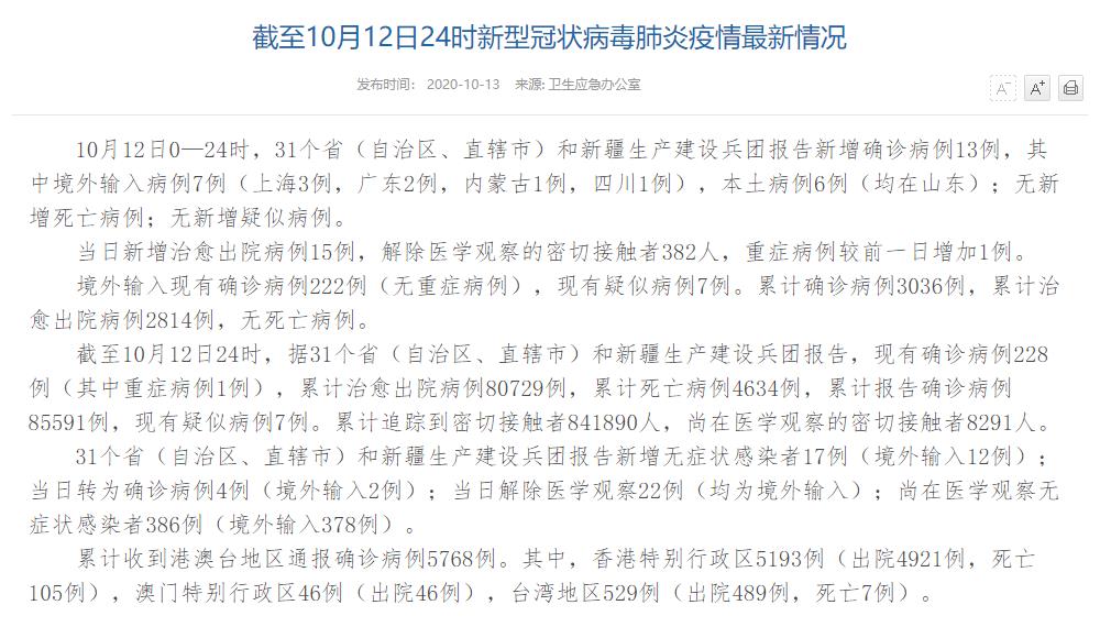 山东新增本土13例-山东新增本土确诊公布-第1张图片